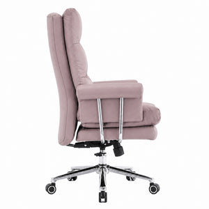 807 High Back Leather Chair - Khaki Side view