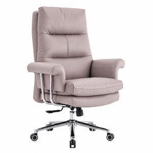 807 High Back Leather Chair - Khaki