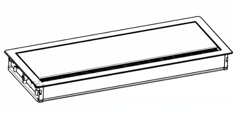 Integrated desk power module detail