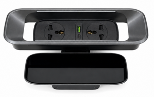 Integrated desk power module detail
