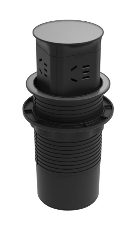 Integrated desk power module detail