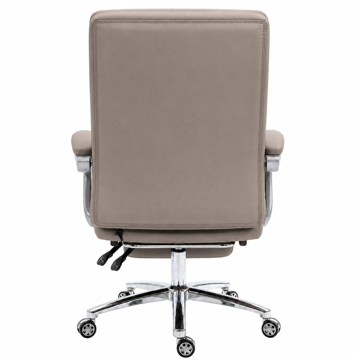 802 High Back Leather Chair - Khaki Back view