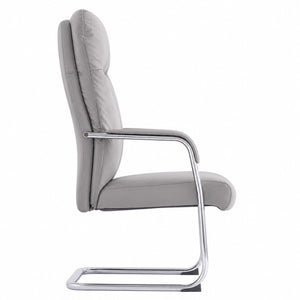 550 Leather Chair - Khaki Side view
