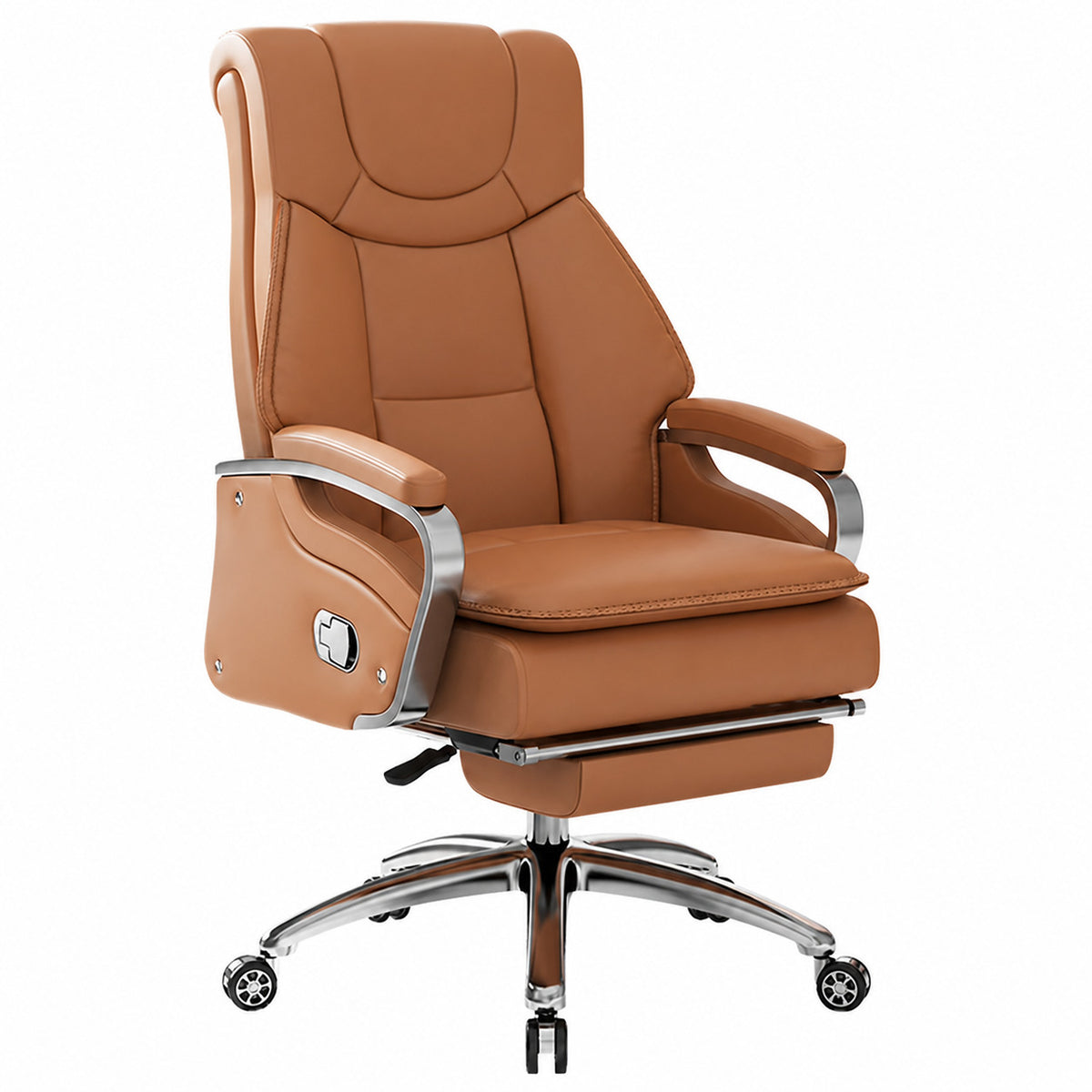 317 High Back Leather Chair - Amber Back view
