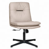 203BV Low Back Leather Chair - Khaki