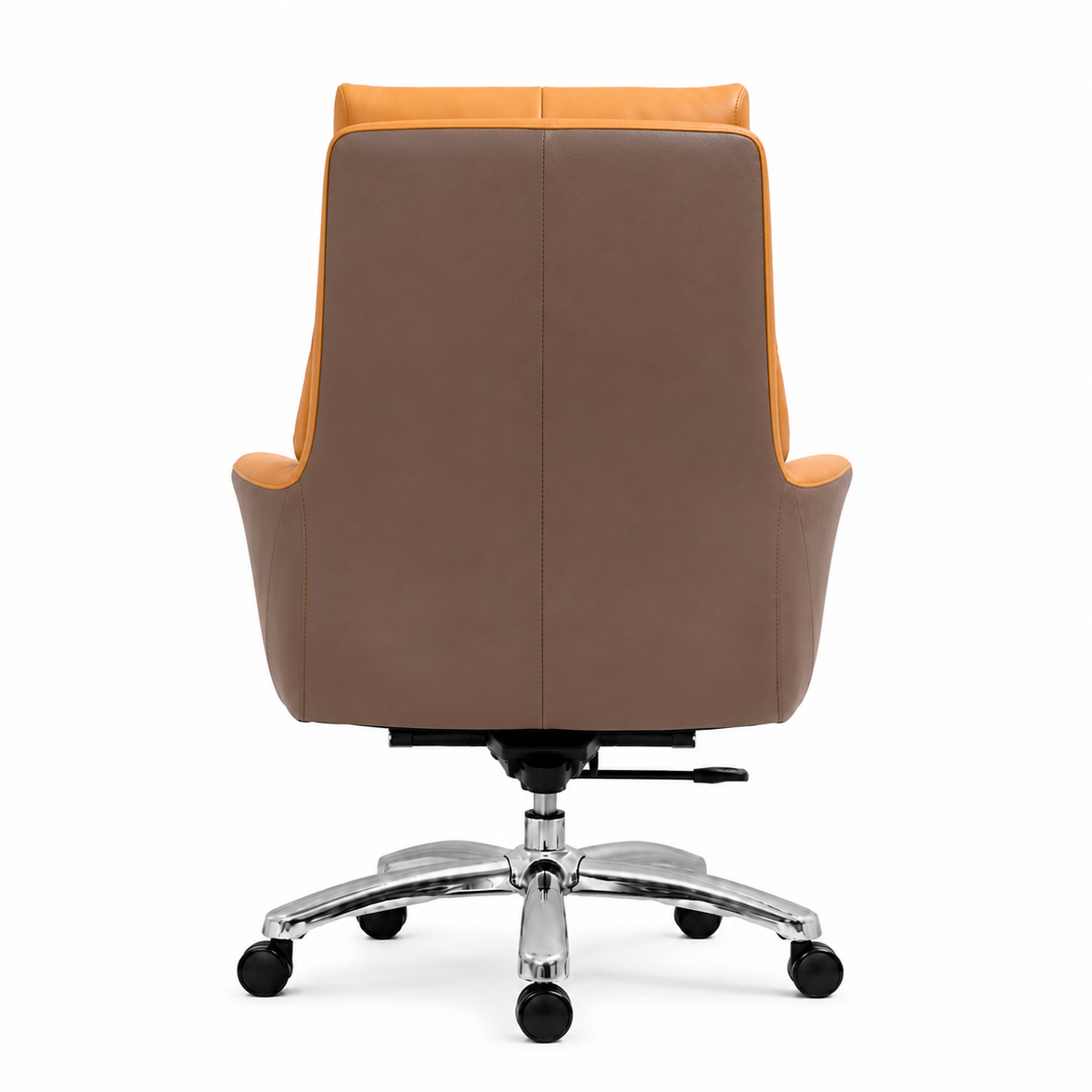 2206B Mid Back Leather Chair - Amber Back view
