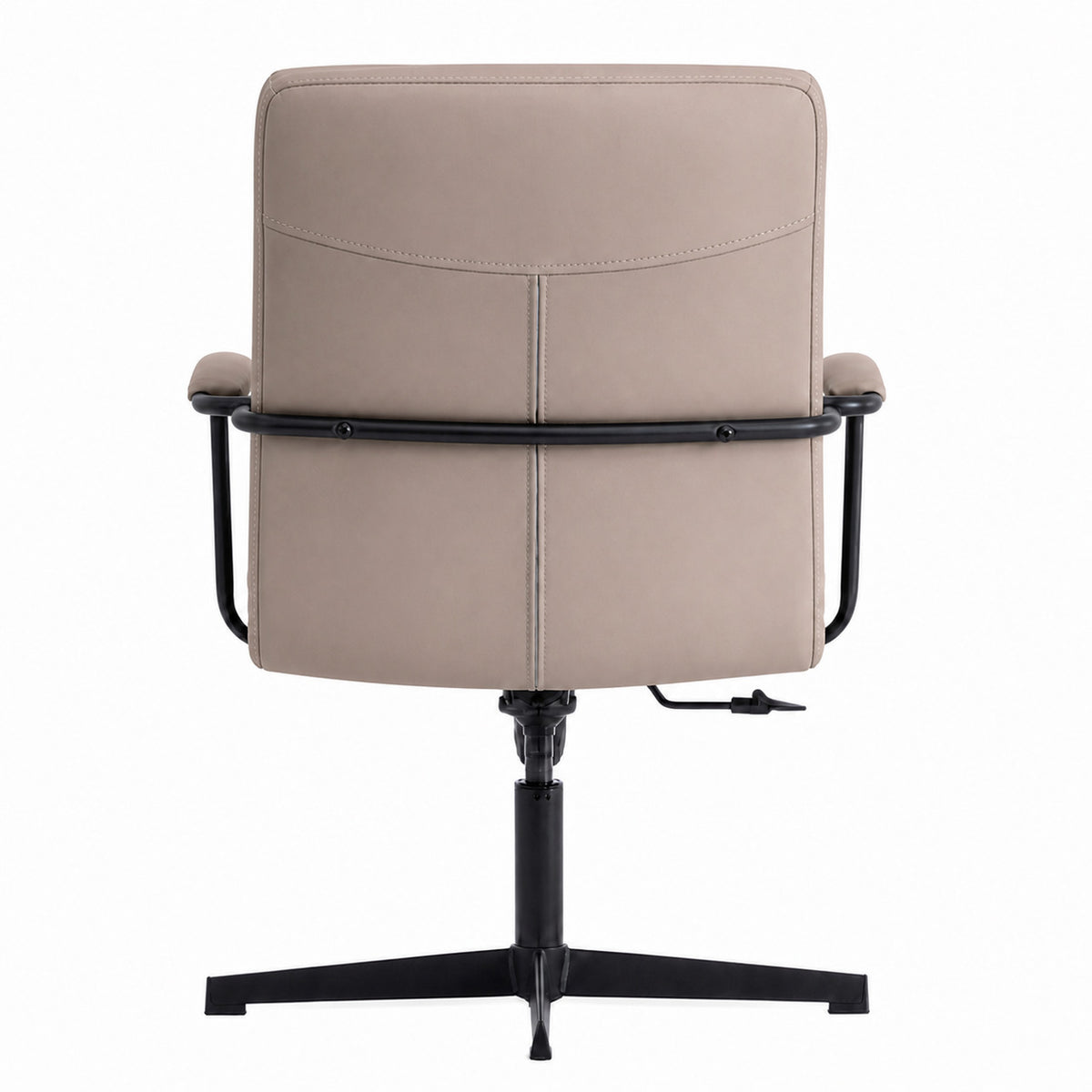203V Low Back Leather Chair - Khaki Back view