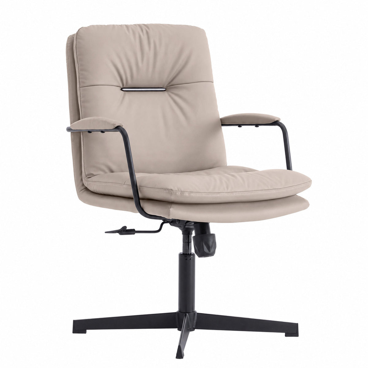 203V Low Back Leather Chair - Khaki