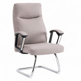 811C Mid Back Leather Guest Chair - Khaki