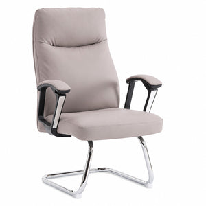 811C Mid Back Leather Guest Chair - Khaki
