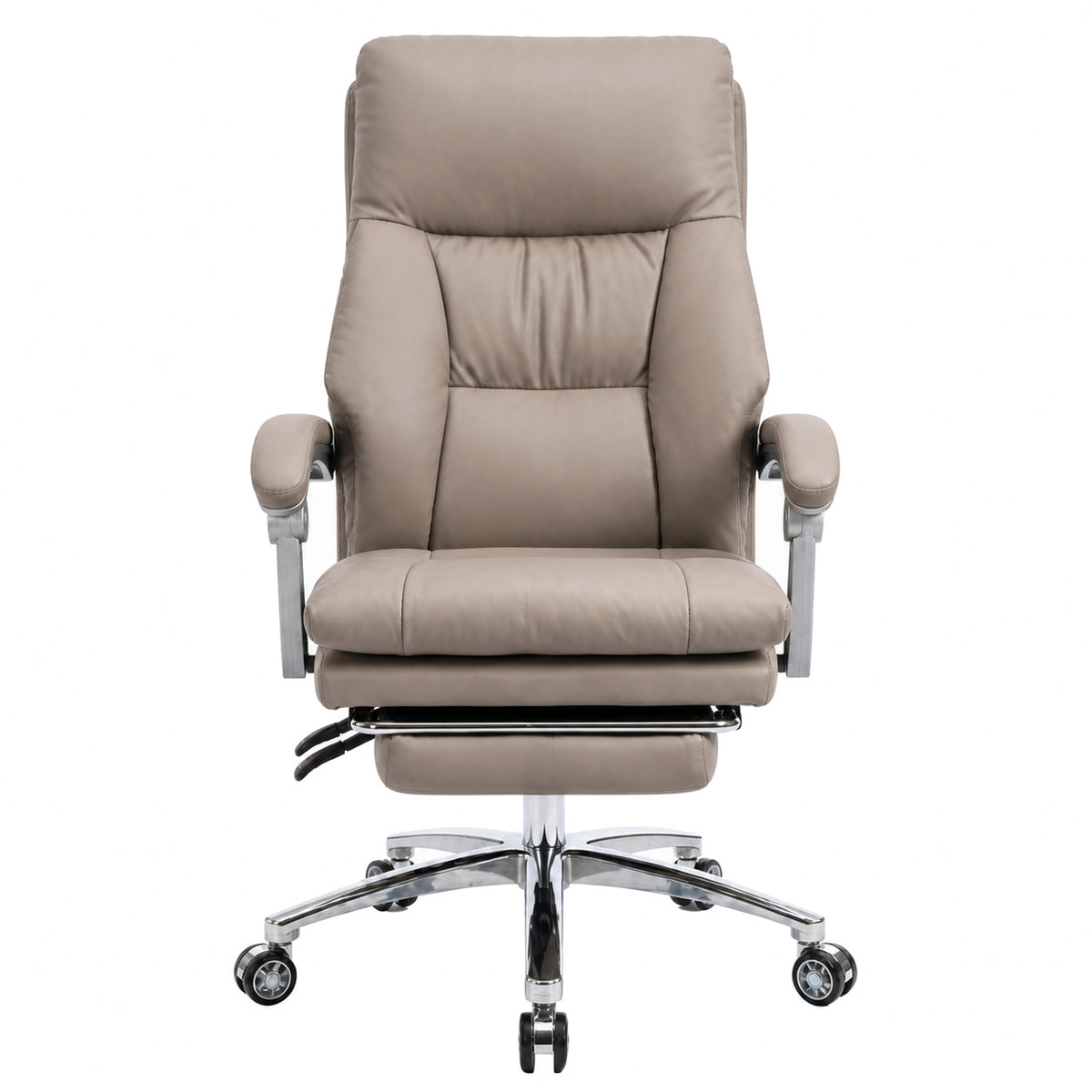 802 High Back Leather Chair - Khaki Front view