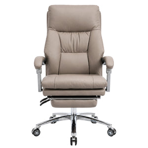 802 High Back Leather Chair - Khaki Front view