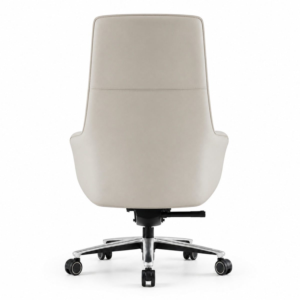 8597A High Back Leather Chair - Khaki Back view