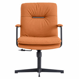 203V Low Back Leather Chair - Amber Front view