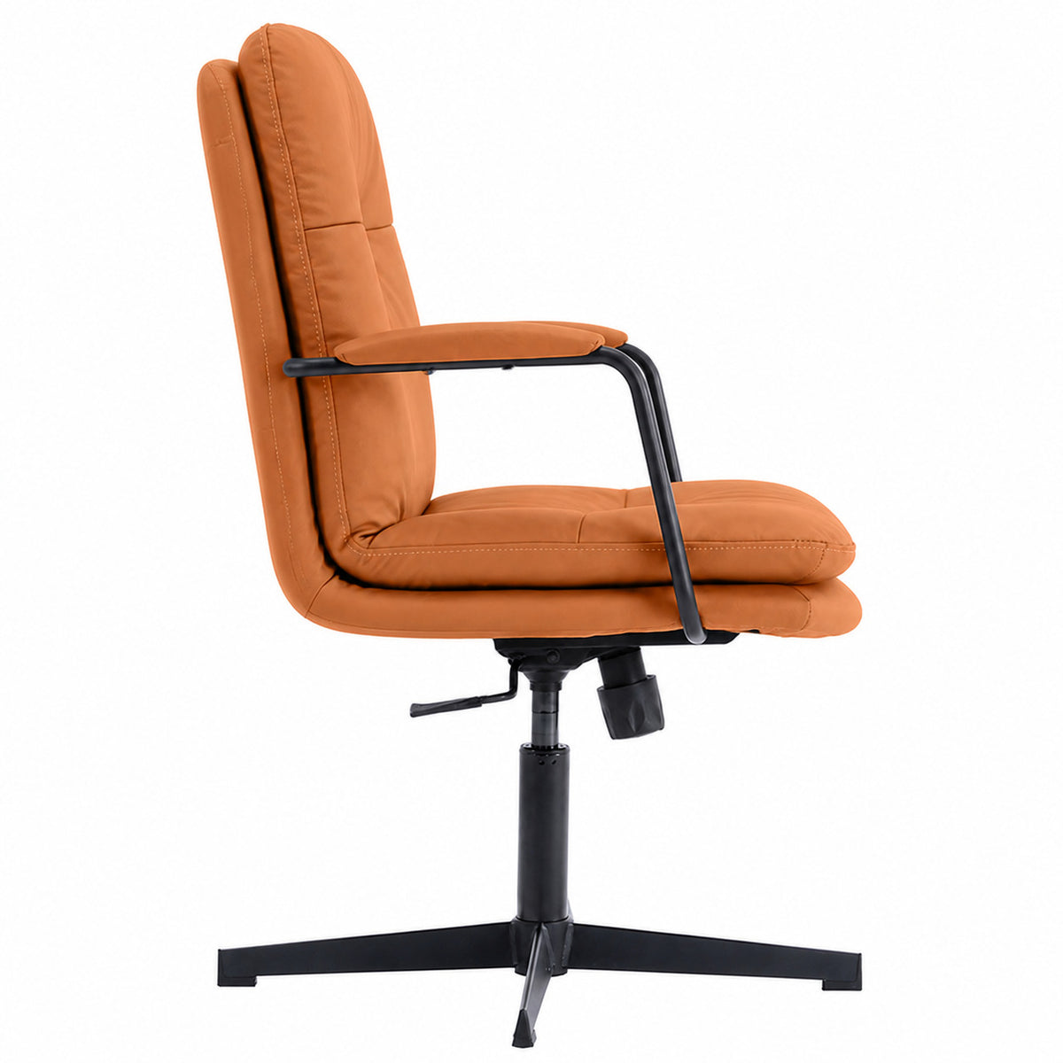 203V Low Back Leather Chair - Amber Side view